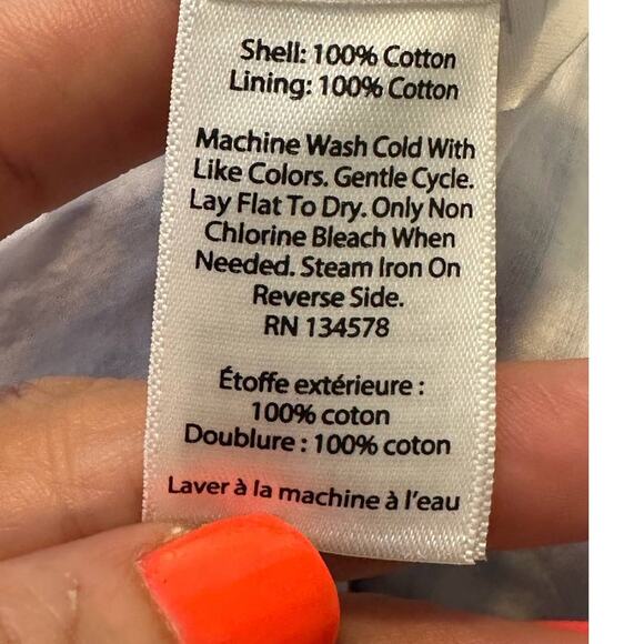 Vineyard Vines blue white stripes one shoulder ruffled top size 4 - Picture 4 of 13